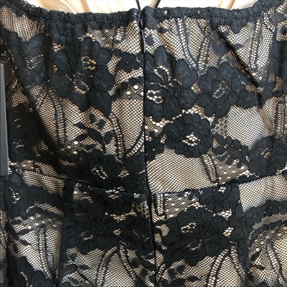 MOVING SALE - Lulus lace overlay sweetheart black cocktail dress - Picture 6 of 11